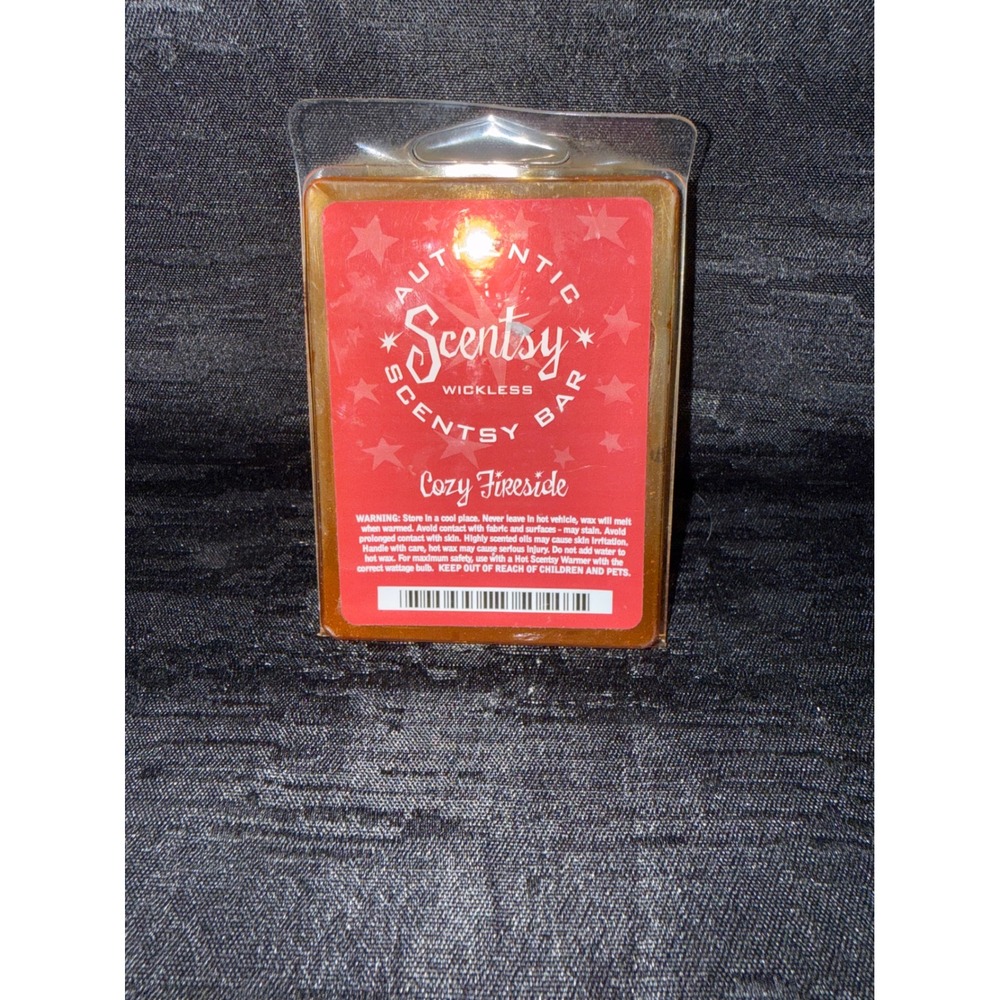 Scentsy Cozy Fireside Wax Bar Retired 6 Cube Warm Ginger Cinnamon Scent